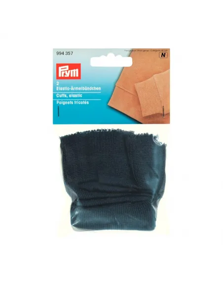 Poignets tricotés Prym, bleu marine | Zephyr Tissus