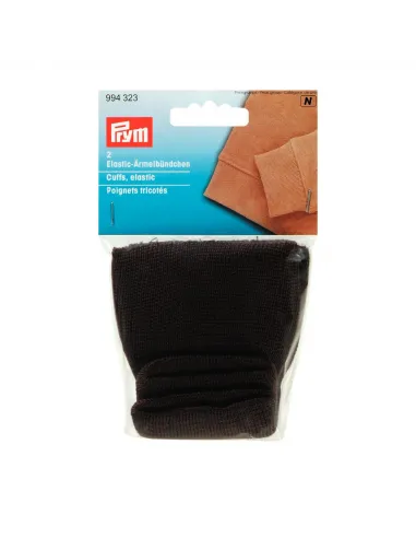 Poignets tricotés Prym marron, polyester | Zephyr Tissus