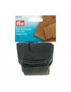 Poignets tricotés Prym gris polyester | Zephyr Tissus