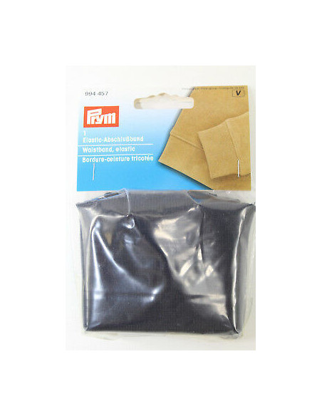 Bordure-ceinture tricotée, bleu marine