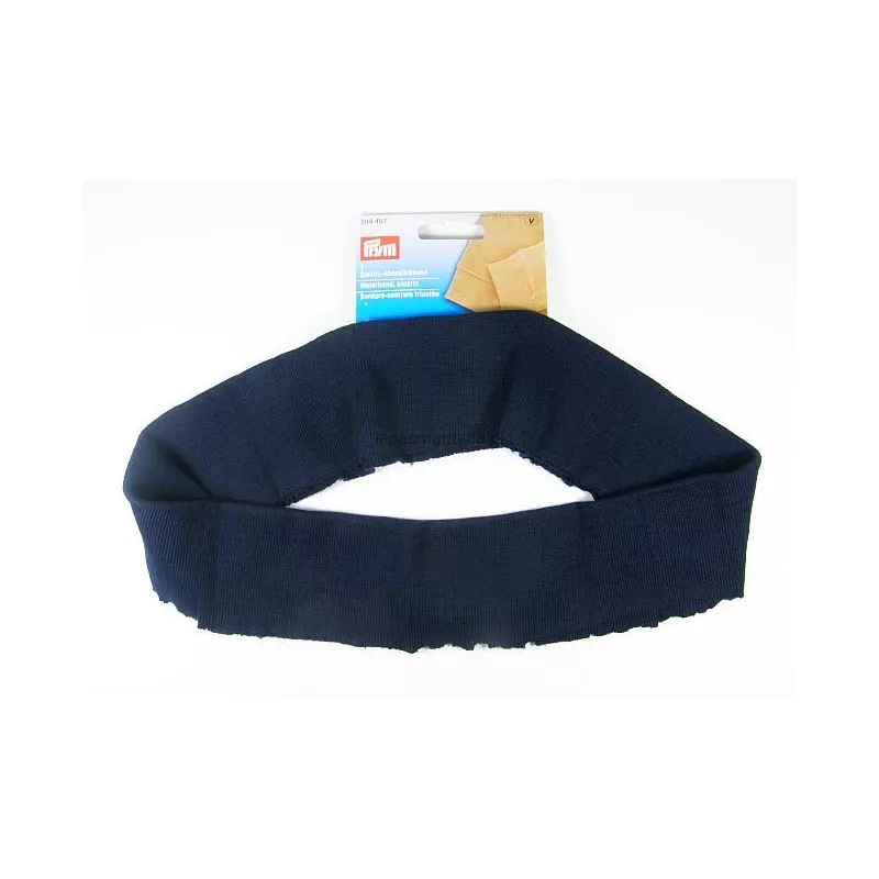 Bordure-ceinture tricotée, bleu marine