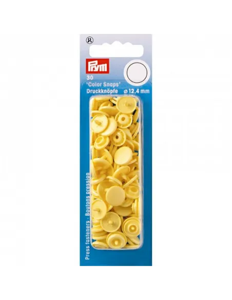 Boutons pression Color Snaps Prym banane | Zephyr Tissus