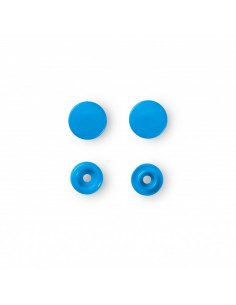 Boutons pression sans couture « Color Snaps », rond, 12,4mm, bleu acier 2