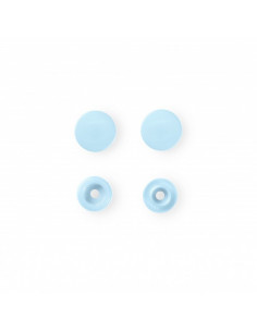 Boutons pression sans couture « Color Snaps », rond, 12,4mm, bleu clair 2