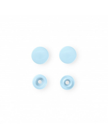 Boutons pression sans couture « Color Snaps », rond, 12,4mm, bleu clair