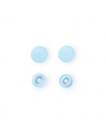 Boutons pression sans couture « Color Snaps », rond, 12,4mm, bleu clair