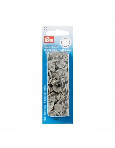 Boutons pression « Color Snaps », Prym, Gris | Zephyr Tissus