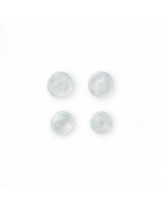 Boutons pression sans couture « Color Snaps », rond, 12,4mm, transparent mat 2