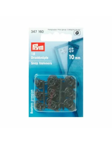 Boutons pression à coudre Prym 10 mm Noir | Zephyr Tissus