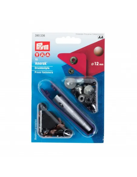 Bouton pression Anorak Prym 12 mm | Zephyr Tissus