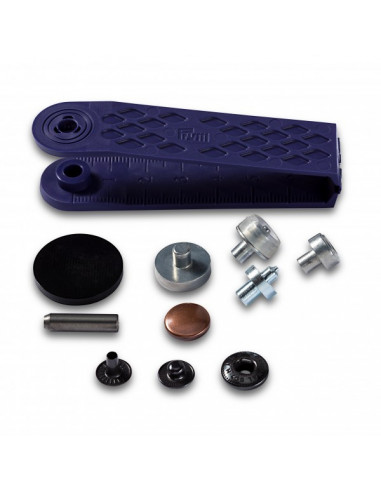 Bouton pression sans couture Anorak, 12mm, vieux cuivre