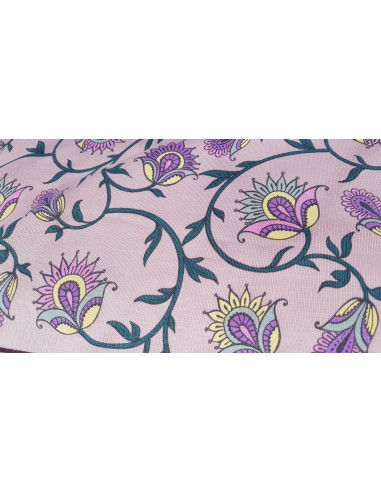 Jersey coton fleuri brille au soleil