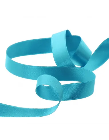 Ruban satin, 6mm, bleu turquoise