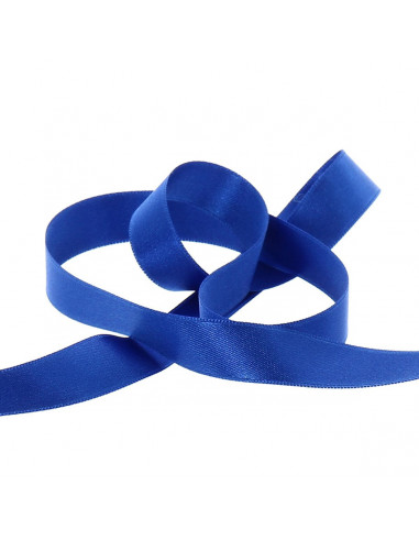 Ruban satin, 6mm, bleu roi