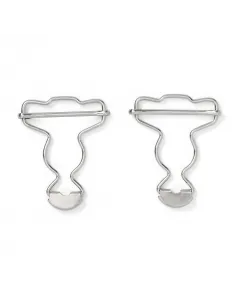 Boucles pour salopettes Prym 35 mm argentées | Zephyr Tissus 2
