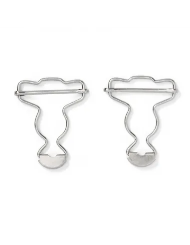 Boucles pour salopettes Prym 35 mm argentées | Zephyr Tissus