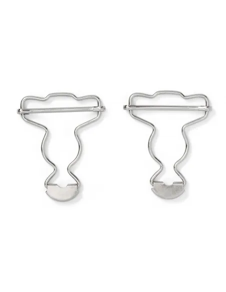 Boucles pour salopettes Prym 35 mm argentées | Zephyr Tissus