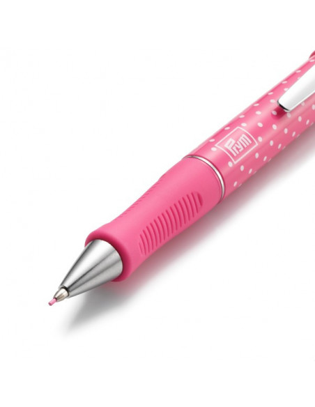 Stylo à mines Prym Love avec 2 mines en fuchsia