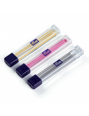 Recharges pour stylo à mines, Ø 0,9mm, assorties par couleurs