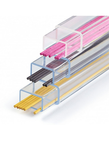 Recharges pour stylo à mines, Ø 0,9mm, assorties par couleurs