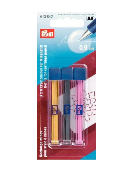 Recharges stylo à mines Prym Ø 0,9 mm | Zephyr Tissus