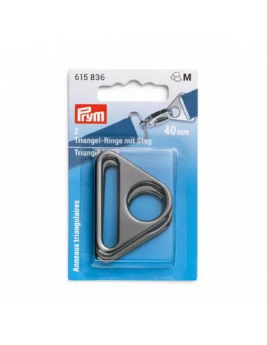 Anneaux triangulaires Prym 40 mm noir | Zephyr Tissus