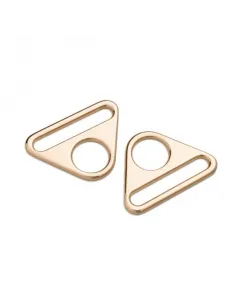 Anneau triangulaire Prym or 40 mm | Zephyr Tissus 2