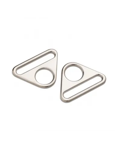 Anneau triangulaire Prym 40 mm argent | Zephyr Tissus