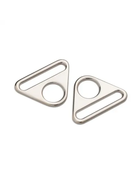 Anneau triangulaire Prym 40 mm argent | Zephyr Tissus