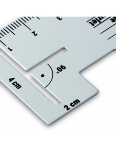 Règle à ourlets, métal 2