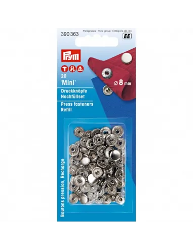 Boutons pression sans couture Prym Mini 8 mm | Zephyr Tissus