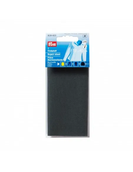 Pièce thermocollante Prym grise 12 x 45 cm | Zephyr Tissus