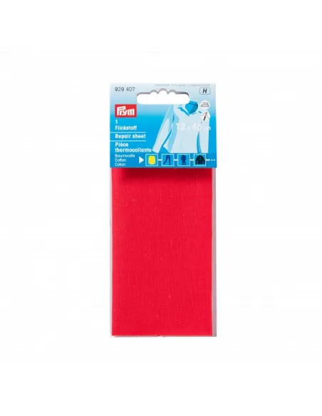 Pièce thermocollante Prym rouge 12 x 45 cm | Zephyr Tissus