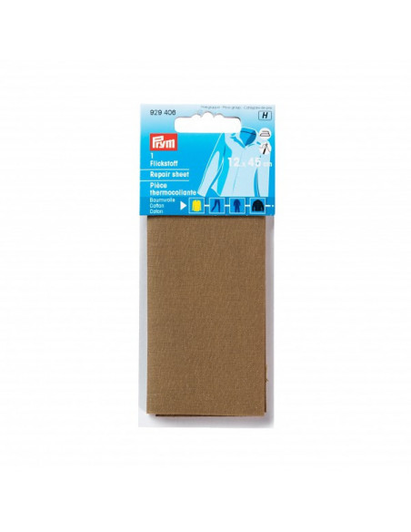 Pièce thermocollante, 12 x 45cm, brun