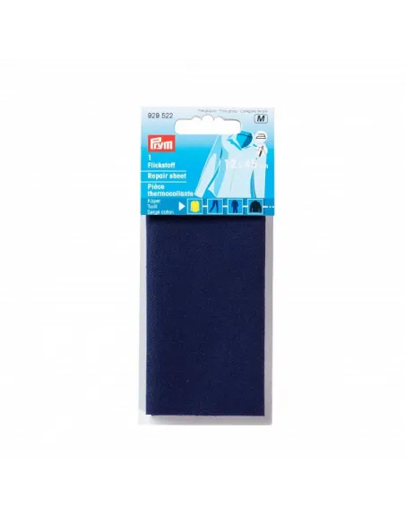 Pièce thermocollante Prym sergé bleu 12x45 | Zephyr Tissus