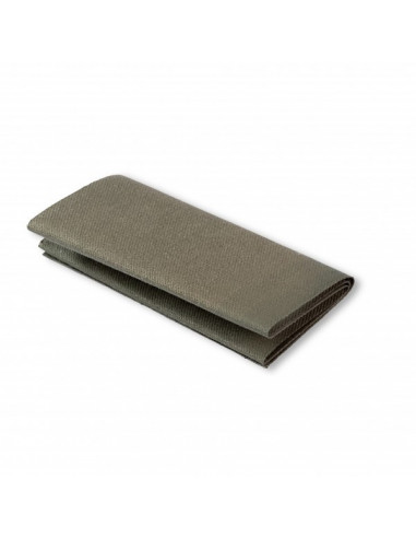 Pièce thermocollante, sergé, thermocollant, 12 x 45cm, olive