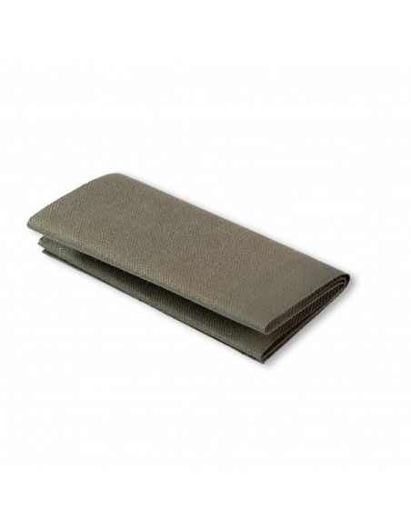 Pièce thermocollante, sergé, thermocollant, 12 x 45cm, olive