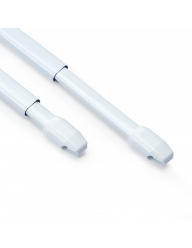 Tringles de vitrage avec vis, extensible, 80-120cm