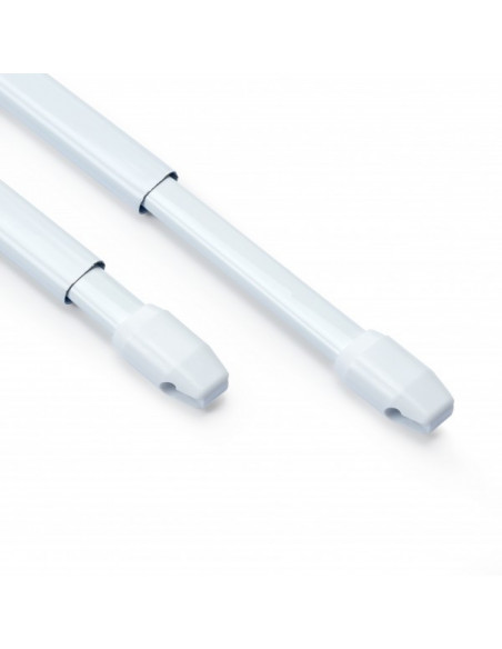 Tringles de vitrage avec vis, extensible, 80-120cm