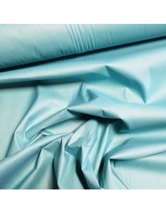 Tissu, Toile à Drap Unie, Bleu Lagon, Laize 280 cm, 100% Coton 120g/m² 2