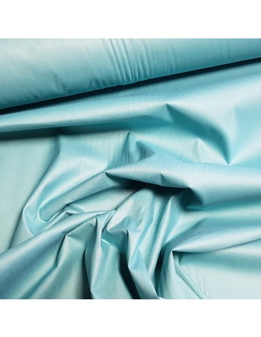 Tissu, Toile à Drap Unie, Bleu Lagon, Laize 280 cm, 100% Coton 120g/m²