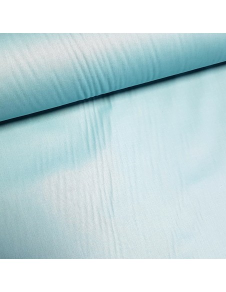 Tissu, Toile à Drap Unie, Bleu Lagon, Laize 280 cm, 100% Coton 120g/m²