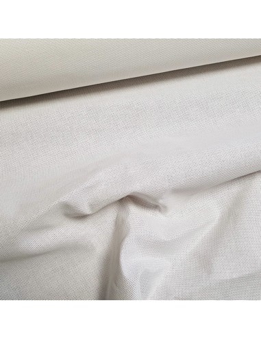 Tissu, Toile à Broder Aïda, 7,2 pts/cm, Blanche, Laize 160 cm, 100% Coton
