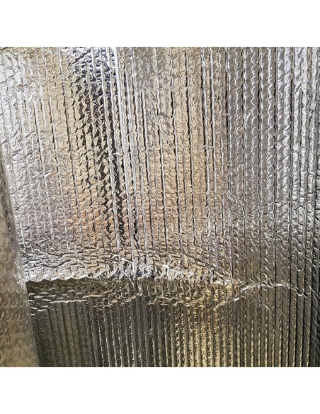 Tissu, Isolant Thermo-réflecteur à Bulles, Argenté, Laize 150 cm, Polyester/PET Métallisé
