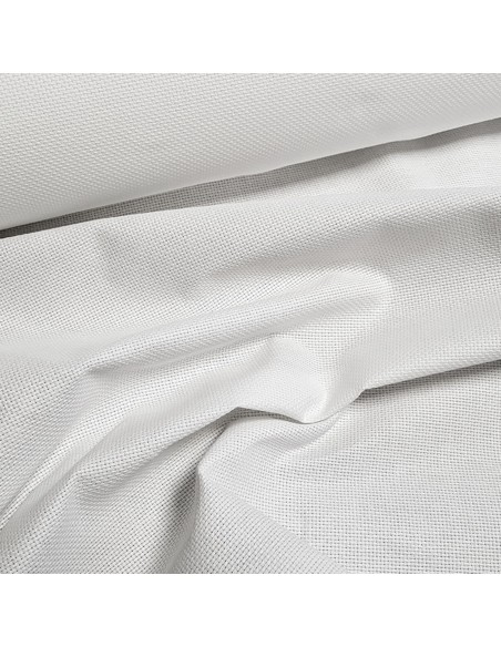 Tissu, Toile Aïda à Broder, Blanche, Laize 160 cm, 100% Coton 180g/m²