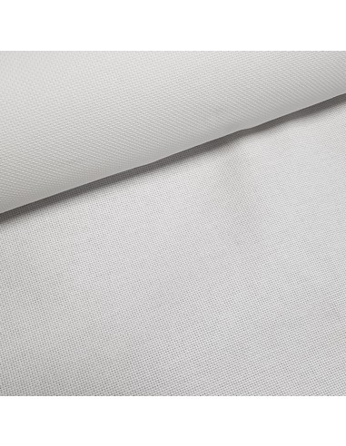 Tissu, Toile Aïda à Broder, Blanche, Laize 160 cm, 100% Coton 180g/m²