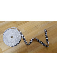 Sangle coton fantaisie grise 2