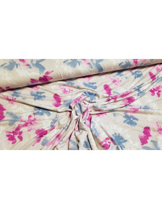 Jersey viscose fleurs abstraites 2
