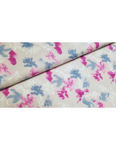 Jersey viscose fleurs abstraites