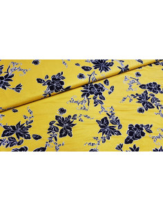 Jersey viscose fleuri